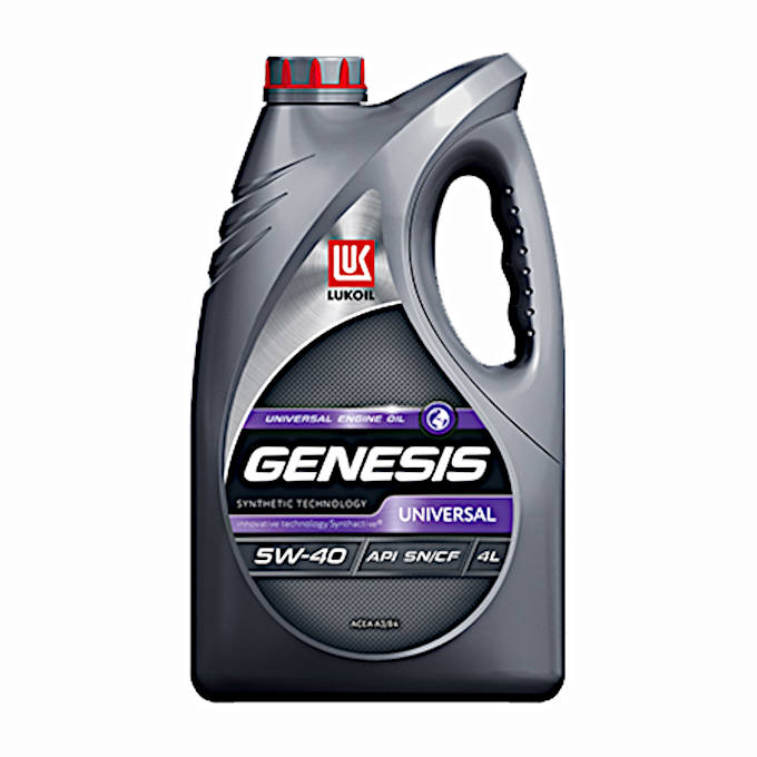 Масло LUKOIL GENESIS UNIVERSAL 5W-40 SN/CF, канистра 4л/3,396кг