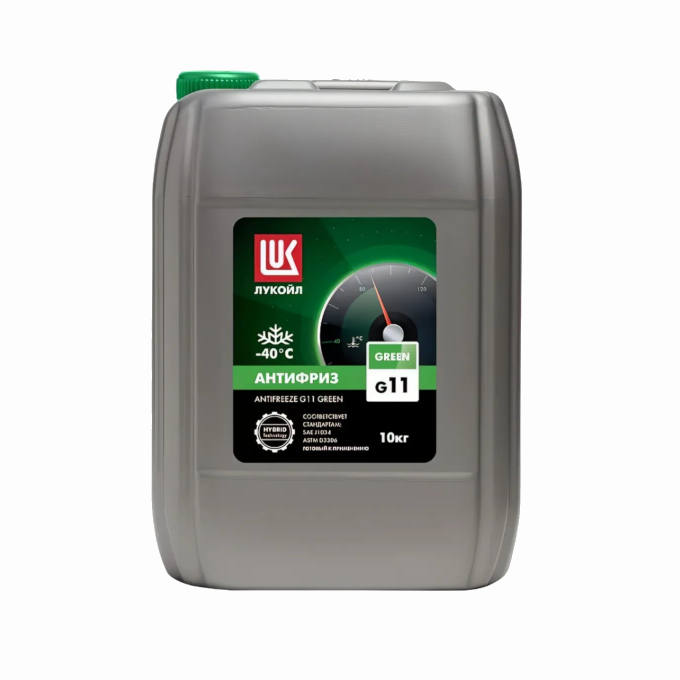 Антифриз LUKOIL G11-40 Green, канистра 10л/10кг
