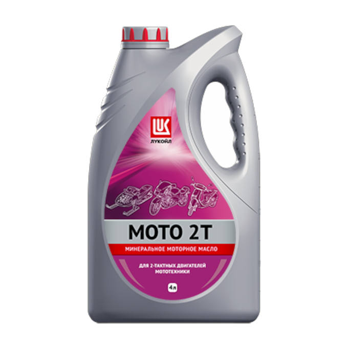 Масло LUKOIL MOTO 2T, канистра 4л/3,544кг