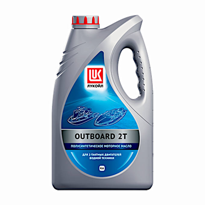Масло LUKOIL OUTBOARD 2T, канистра 4л/3,4кг