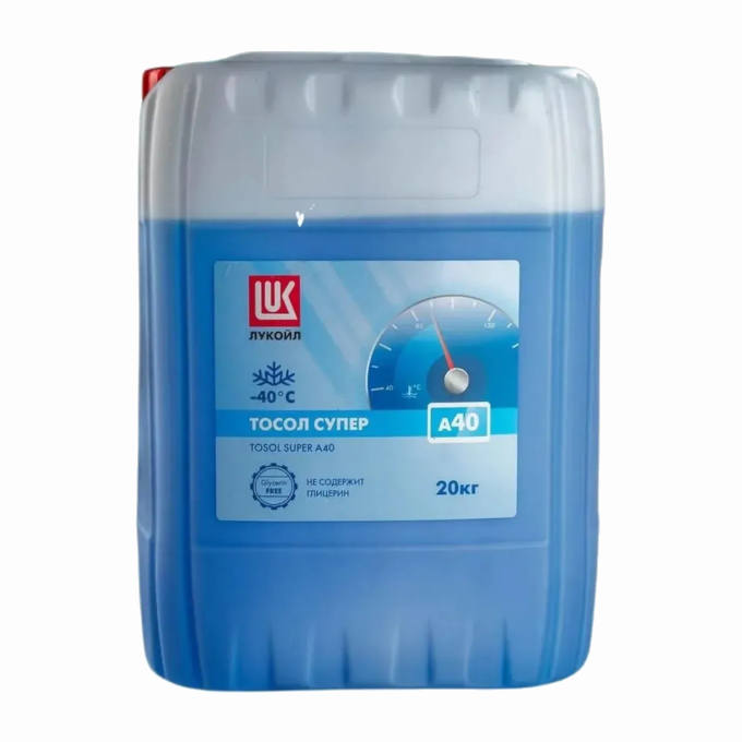 Тосол LUKOIL SUPER А40 (без глицерина), канистра 20л/20кг
